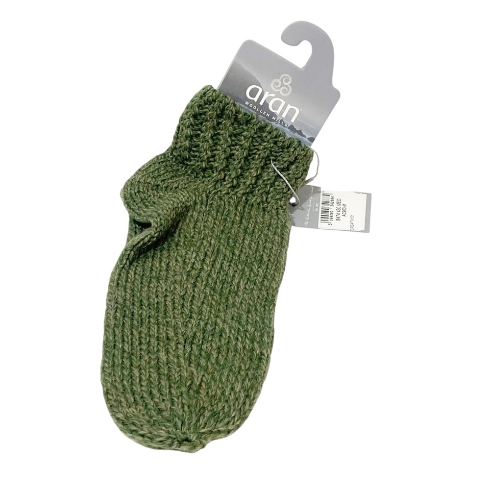 Aran Green Knit Wool Winter Socks‎ NEW